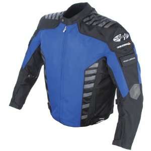  Joe Rocket Airborne Textile Motorcycle Jacket Blue/Black 