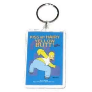  Simpsons Homer Kiss My Hairy Butt Lucite Keychain SK167 