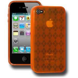   Skin Case Orange For Iphone 4 Anti Dust Scratch Free
