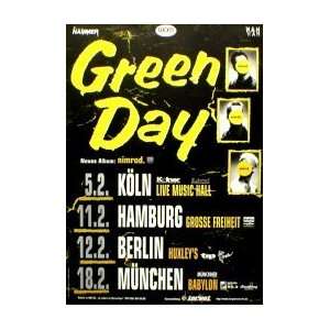  GREEN DAY Nimrod Tour Germany 1998 Music Poster