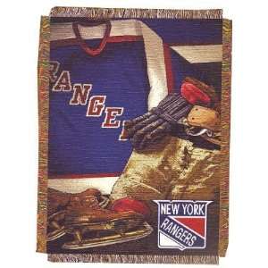  New York Rangers NHL Hockey Vintage Tapestry Throw Blanket 