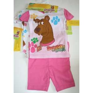  Scooby Doo Girls 4 Piece Pajama Set Size: 2T: Baby