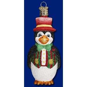  Old World Christmas Gentleman Penguin Ornament: Home 