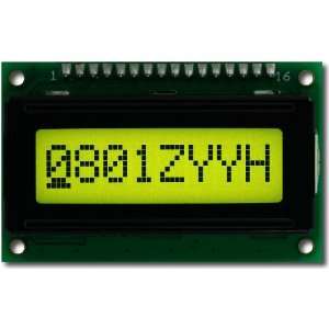  Crystalfontz CFAH0801Z YYH JP 8x1 character LCD display 