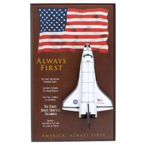  NASA Shuttle Display Wood Model Wall Plaque: Toys & Games