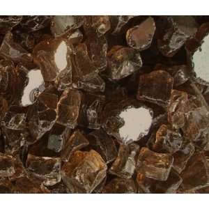   Pit Glass, 1/2 Copper Reflective CHUNKY, 25 LBS: Patio, Lawn & Garden