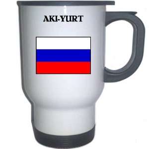  Russia   AKI YURT White Stainless Steel Mug Everything 