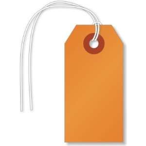  #1 (2¾ x 1 3/8)   Orange Cardstock Tags (with strings 