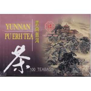 Yunnan Pu Erh Tea (100 Tea Bags):  Grocery & Gourmet Food