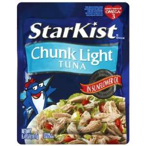StarKist Tuna, Chunk Light in Sunflower Oil, 6.4 oz Pouch (Pack of 12 