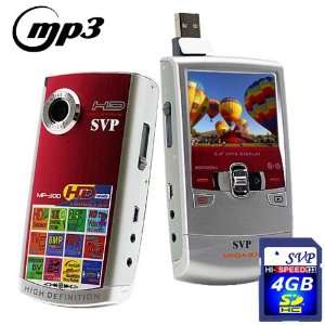   Pocket HD Video Red Camera, YouTube Software w 4GB SD: Camera & Photo