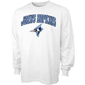  Johns Hopkins Blue Jays White Bare Essentials Long Sleeve 