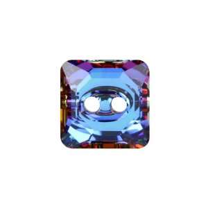  3017 10mm Square Button Crystal Meridian Blue: Arts 