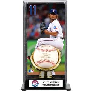 Yu Darvish Gold Glove Baseball Display Case  Details: Texas Rangers 