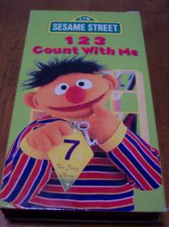 Sesame Street 123 COUNT WITH ME VHS VIDEO 074644991932  