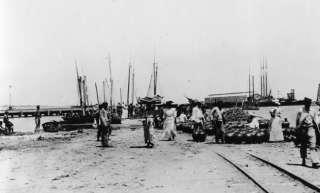 early 1900s photo waterfront Port au Prince, Haiti  