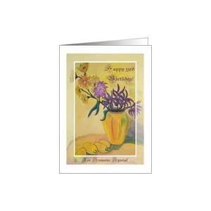  33rd Birthday, Yellow Vase and Flowers Card: Toys & Games