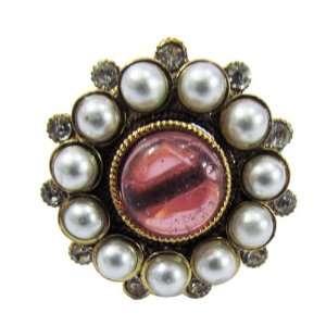   Adjustable Ring Gold Tone Designer Jodha Akbar Style Jewelry: Jewelry