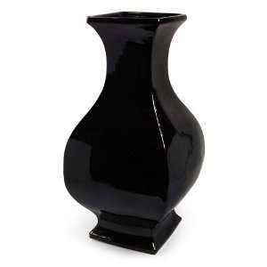  28 Contemporary Ceramic Black Decorative Vase: Home 