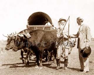 PIONEER EZRA MEEKER COVERED WAGON OXEN   COWBOY TEX COOPER 101 RANCH 