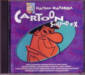 Hanna Barberas Cartoon Sound FX Collection 1994 Rhino Oop & Rare CD 