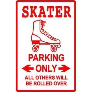  SKATER PARKING skateboard roller skate sign