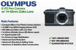 New Olympus E P2 Pen Camera + 14 42mm Zuiko Lens EP2 50332172128 