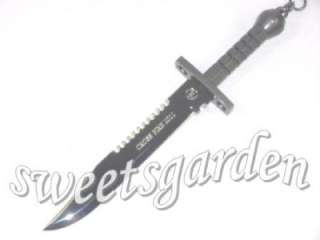 Rambo Survival Bowie Hunting Knife Model Charm Ornament  