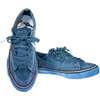 Replay Mens Size 7.5 M Sneakers RP645 142 Sasha Royal Blue Canvas 