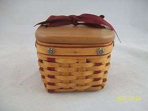 Longaberger 2002 Sweetheart Small Sweetest Gift Basket Combo  
