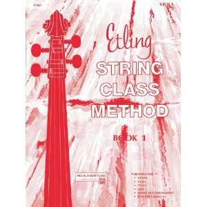  Alfred Etling String Class Method Book 1 Viola Musical 