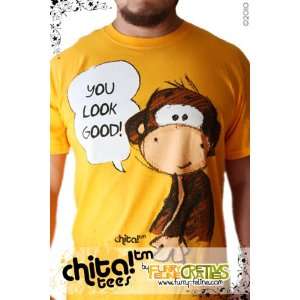  Chita You Look Good T shirt (Gold   Large): Everything 