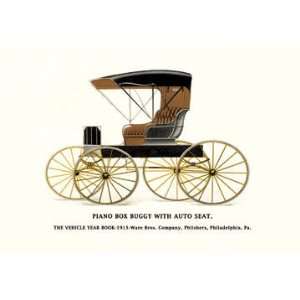  Piano Box Buggy with Auto Seat 12x18 Giclee on canvas 