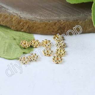 Wholesale 400Pcs gold tone daisy spacer beads h0237  