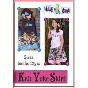  Quilting Knit Yoke Skirt Pattern by Nutty Nana Arts 