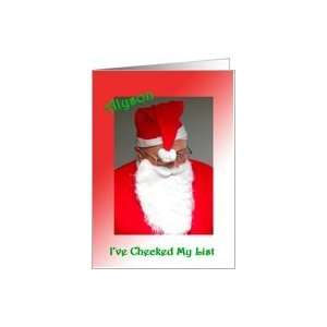  Alyson Santas Checking His List Card Health & Personal 