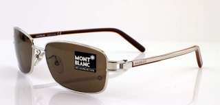 NEW Mont Blanc Sunglasses MB 126 G09 SILVER MB126 AUTHENTIC  