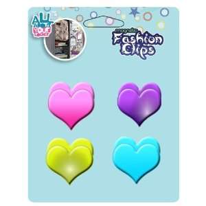   Magnetic Heart Clips, Assorted Colors, 4 Pack (40550): Office Products