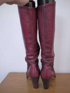 Vtg 70s THOM McAN Zip up Calf LEATHER Riding BOOTS 5 6  