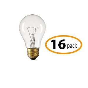  Satco S3941 40A19 40W A19 Medium Base, Clear Incandescent 