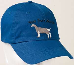 Toggenburg Dairy Goat Embroidery Custom Farm Name Ranch Name 4 H Club 