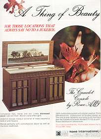 AMI Rowe Camelot console phonograph 1977 Ad  Beauty  