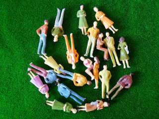20 x Painted 1:50 Model People Figures Train Scale O  