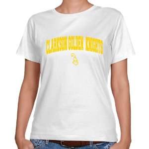  NCAA Clarkson Golden Knights Ladies White Logo Arch 