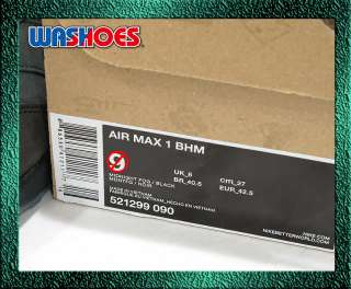 Nike Air Max 1 BHM Black History Month us 9~11 Midnight Fog Black Tier 