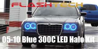 Chrysler 300c Flashtech headlight BLUE Halo Halos HID  