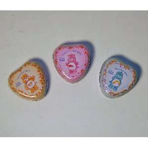   : Care Bear Set of 3 Small Heart Shaped Tins with Mints: Toys & Games