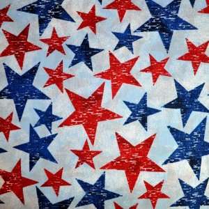   4th of July STARS Springs Creative 100% Cotton Fabric Arts, Crafts