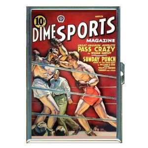  Boxing 1930s Dime Sports Pulp ID Holder, Cigarette Case or 