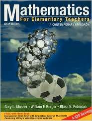 Mathematics for Elementary Teachers A Contemporary Approach 